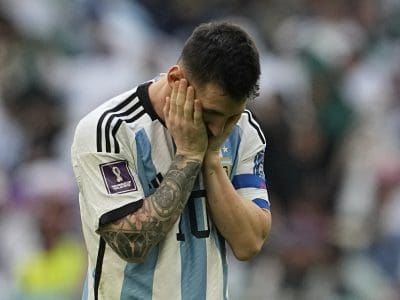 Messi en la derrota de Argentina ante Arabia Saudí en Catar