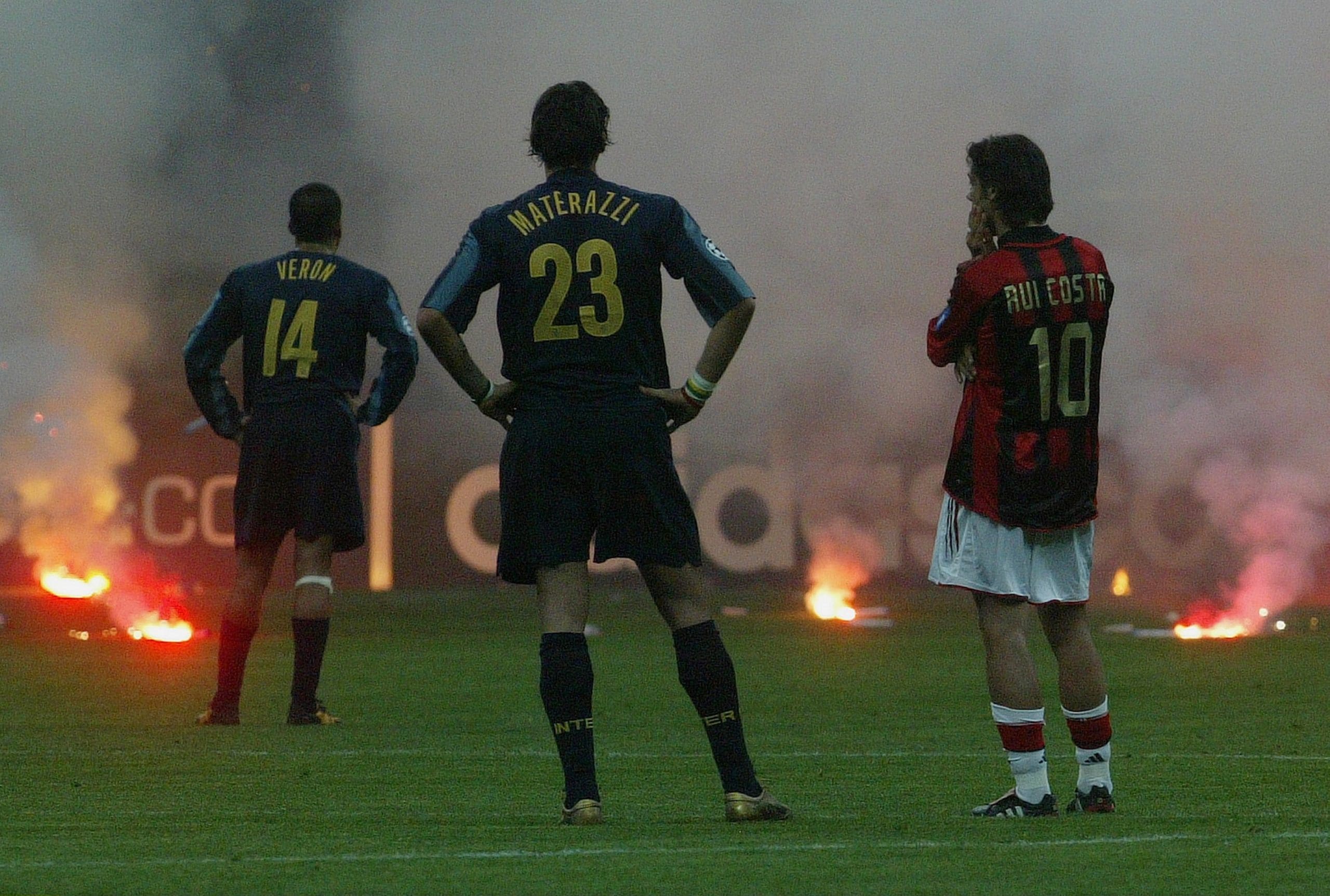 Materazzi Rui-Costa Milan Inter Champions