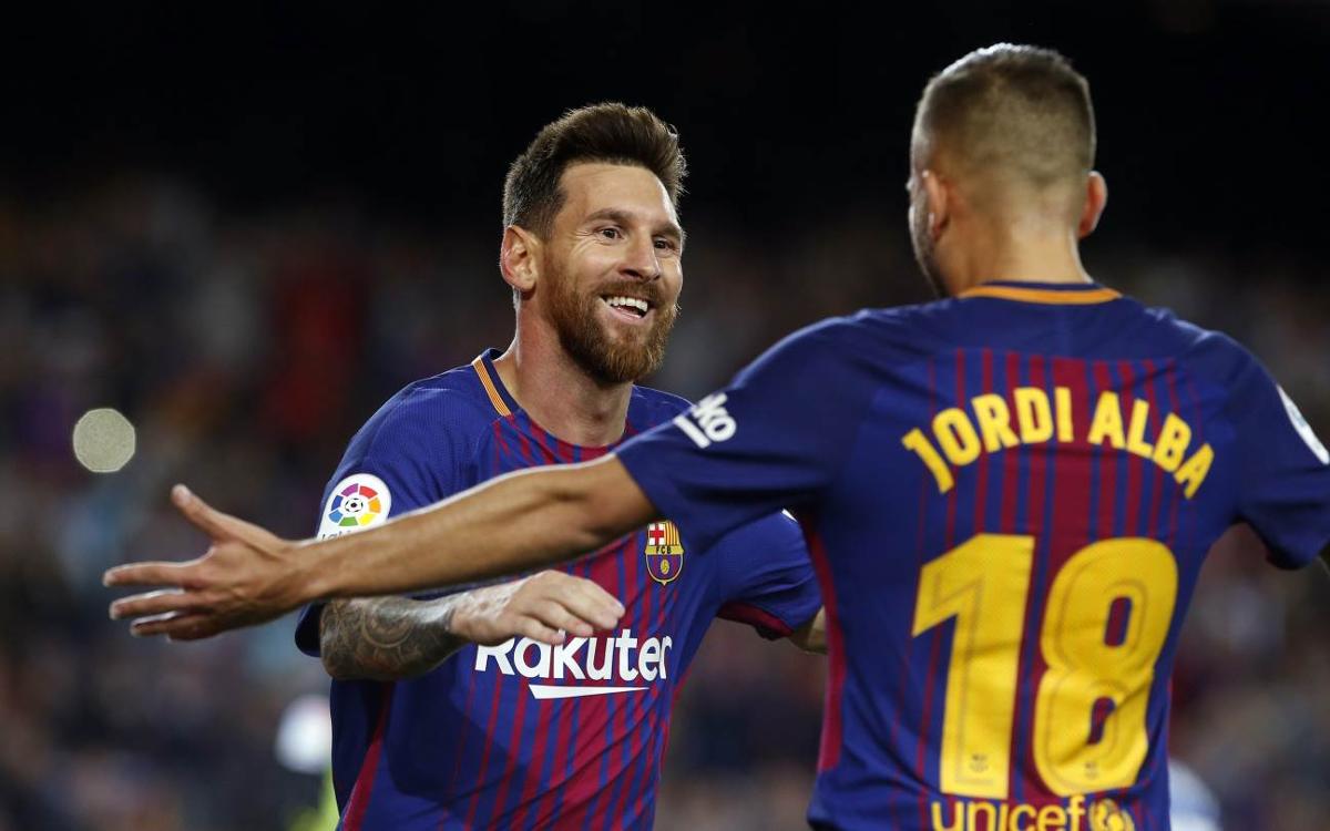 Messi Jordi Alba Barcelona Barça