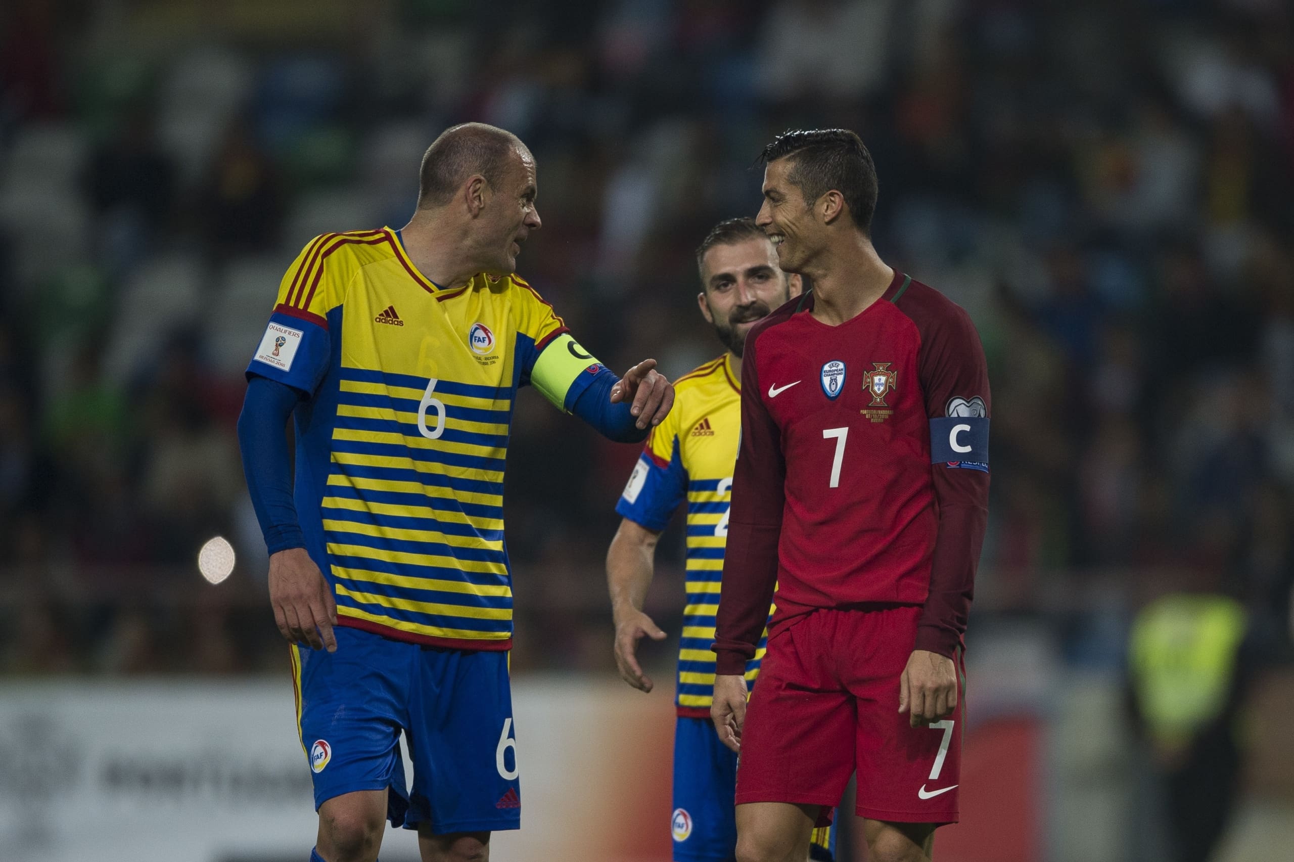 Ildefons Lima Cristiano Ronaldo Portugal Andorra