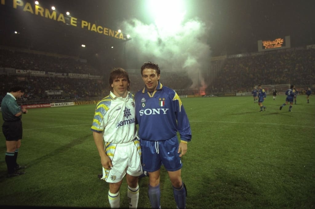 Gianfranco Zola (Parma) - Alessandro Del Piero (Juventus).