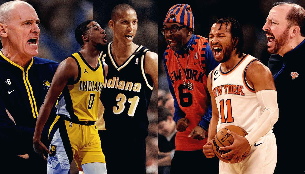 New York Knicks - Indiana Pacers - Rick Carlisle - Tyrese Haliburton - Reggie Miller - Spike Lee - Jalen Brunson - Tom Thibodeau - NBA - Playoff